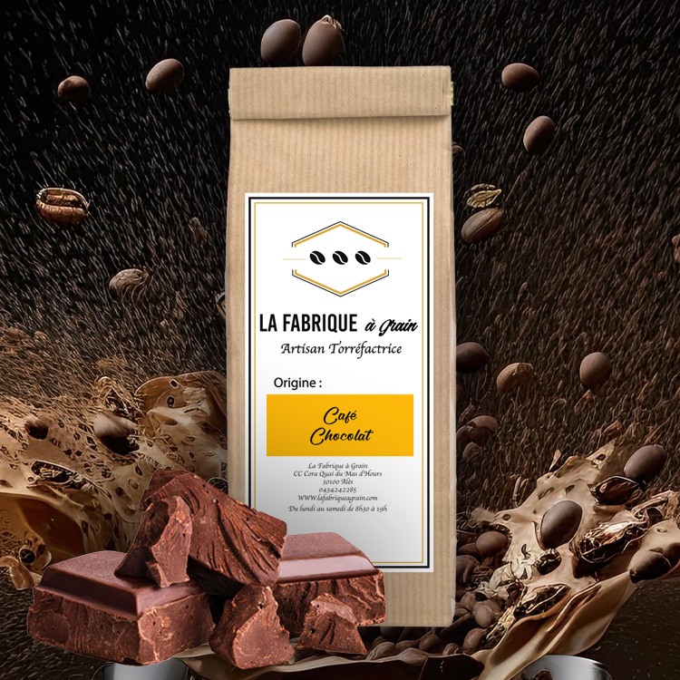 café moulu aromatisé au chocolat - La Gourmande