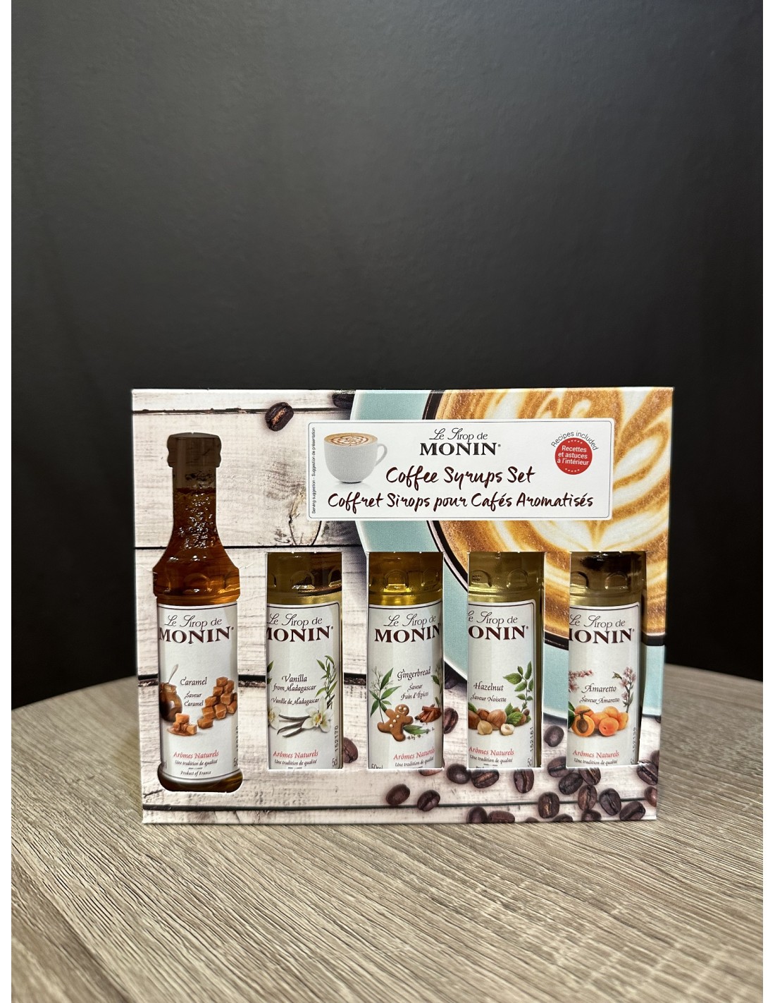 MONIN - Coffret pour Boissons Chaudes - Caramel, Noisette et Chocolate  Cookie - 3x25cl : : Epicerie