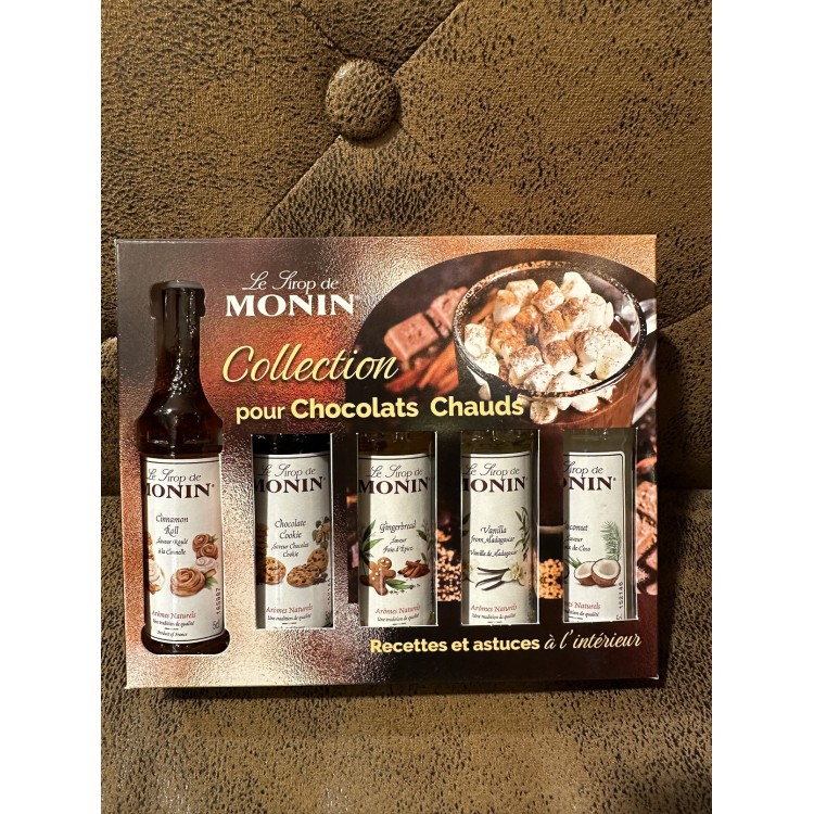 Coffret 5 sirops pour le chocolat chaud